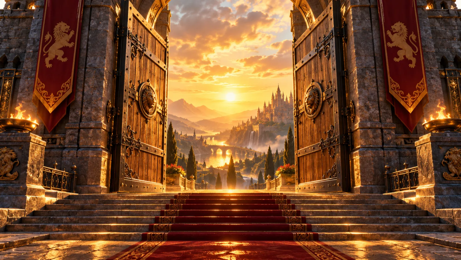 Illustration: an open, secure gate