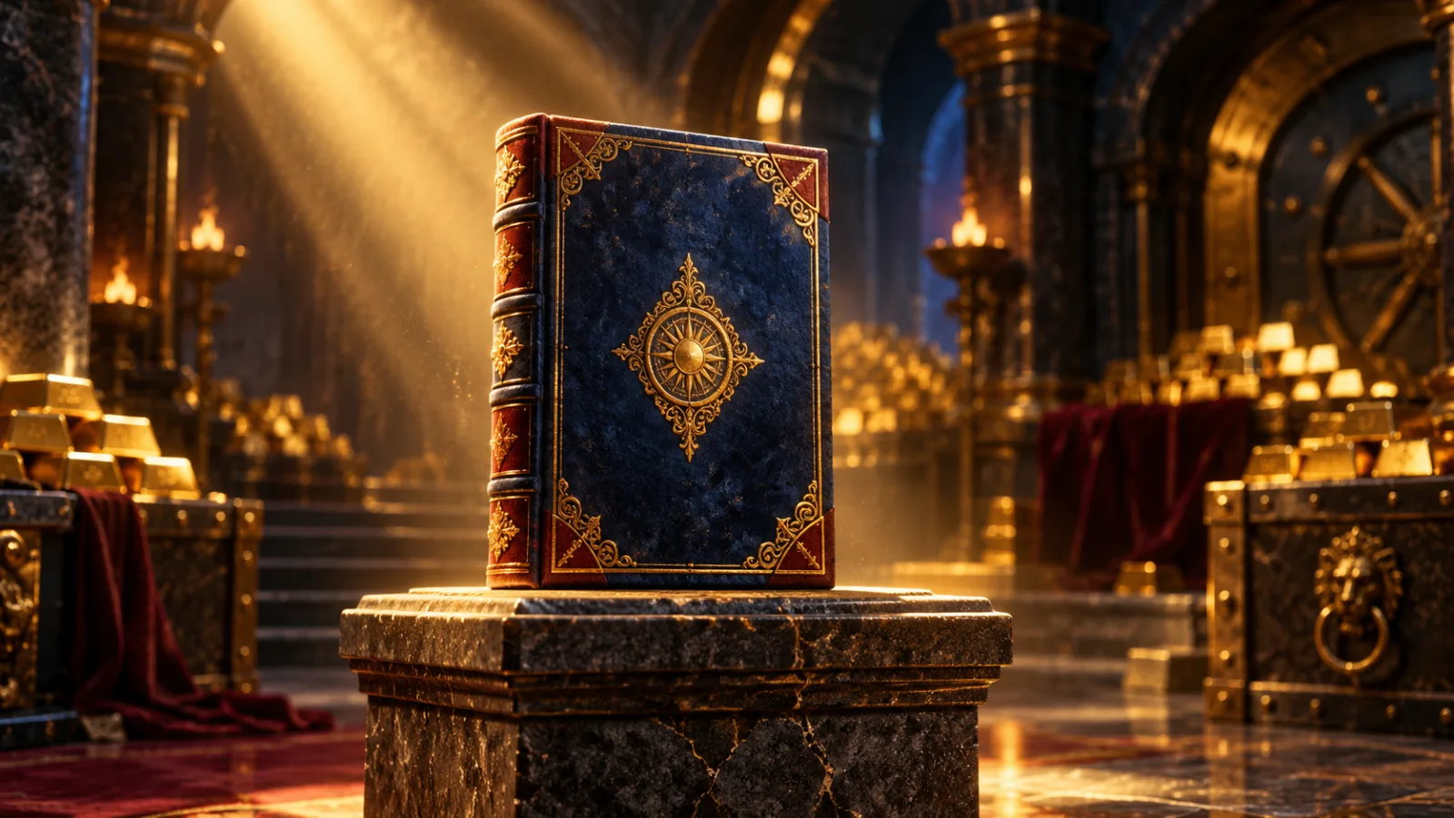 Illustration: the book in the treasury vault